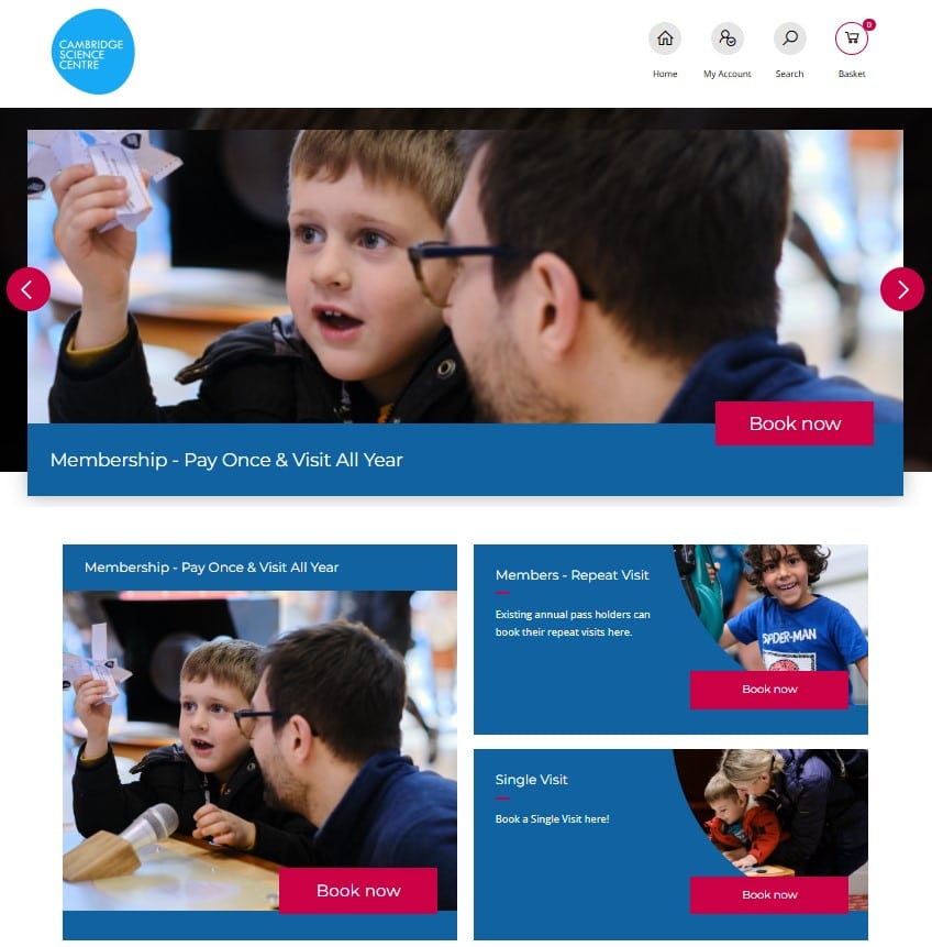 Membership blocks on home page